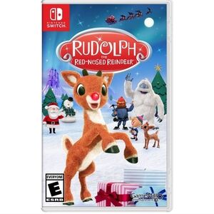 Rudolph the Red-Nosed Reindeer Nintendo Switch Game - Festive Blue Cover